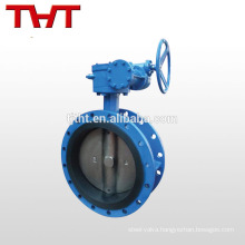 dn 150 rubber seat double flange butterfly valve